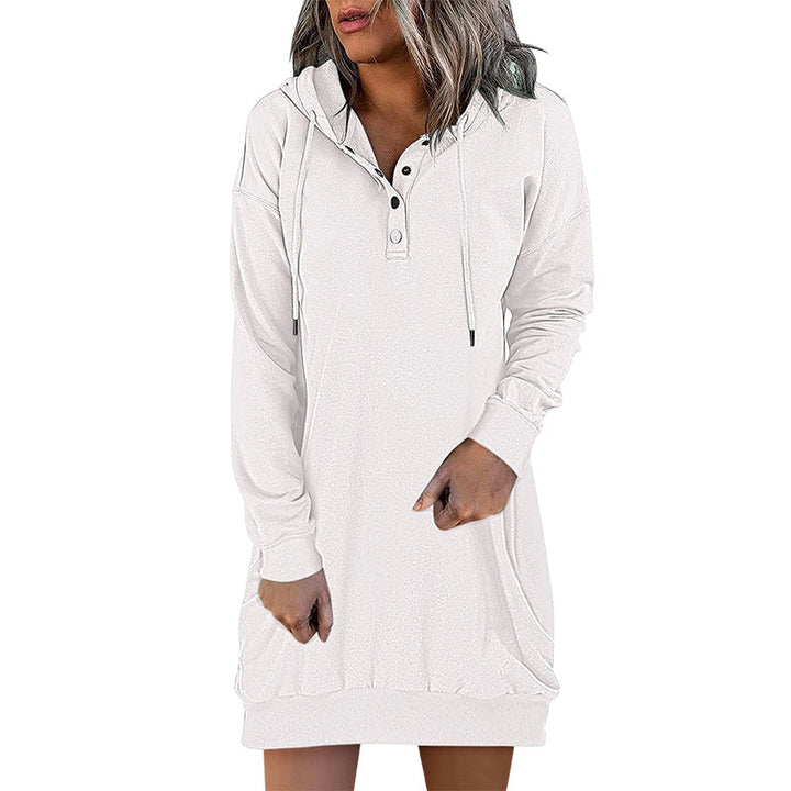 Stijlvolle Valeria dames hoodie jurk; perfecte loungewear met een casual uitstraling.