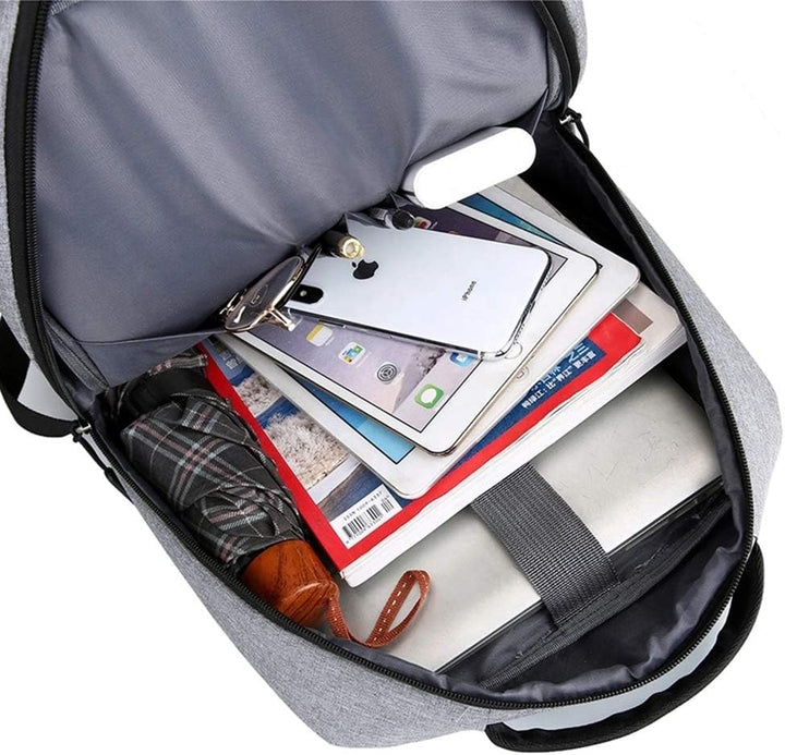 Robuuste pendelrugzak waterdicht, met USB-poort en veilige vakken; perfect voor de moderne forens.