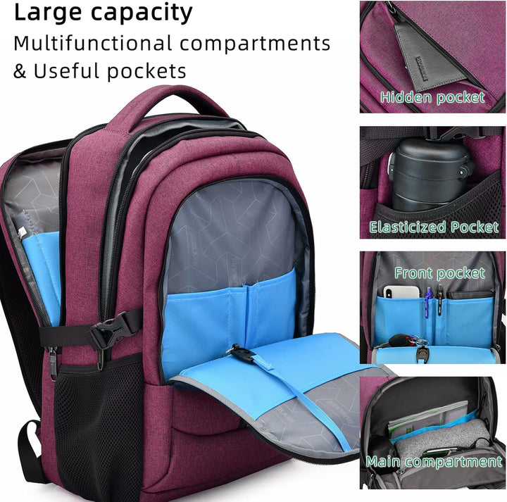 Robuuste reisrugzak met externe USB-poort en comfortabel draagsysteem voor lange tochten.
