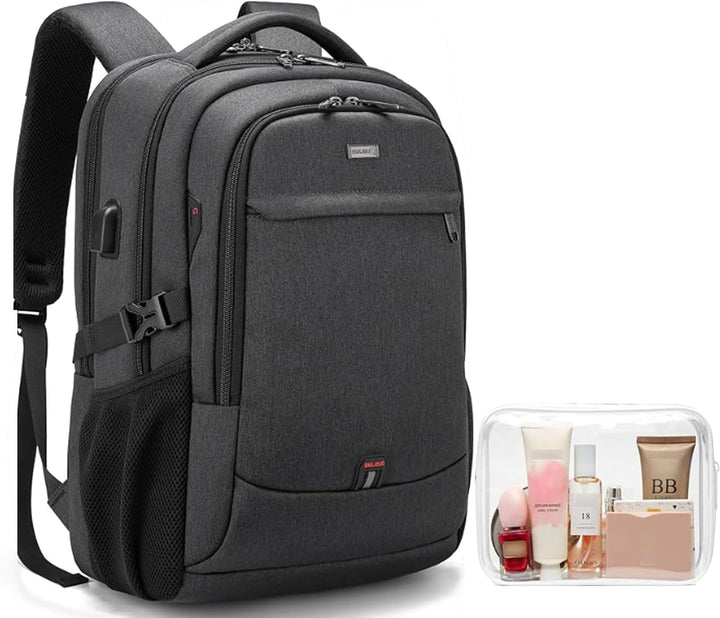 Stijlvolle schoolrugzak, waterbestendig, met USB-poort en ruimte voor lunchbox.