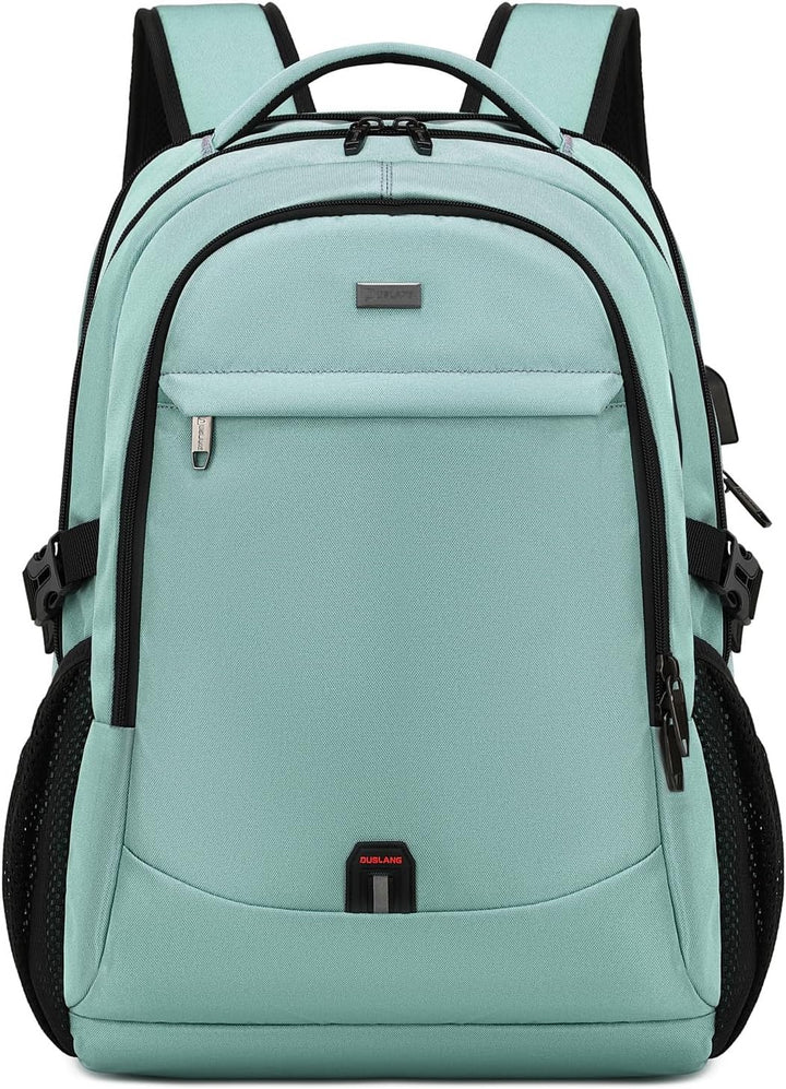 Comfortabele schooltas met ademende rug, USB-poort en veilig laptopcompartiment.