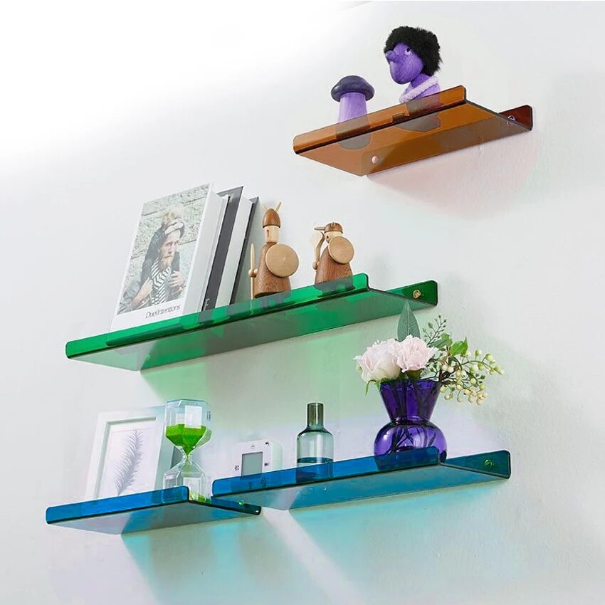 Veelzijdige Aurora wonen zwevende wandplank: ideaal als doucherekje, kruidenrek of decoratieplank.